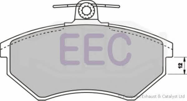 EEC BRP0708 Brake Pad Set, disc brake BRP0708