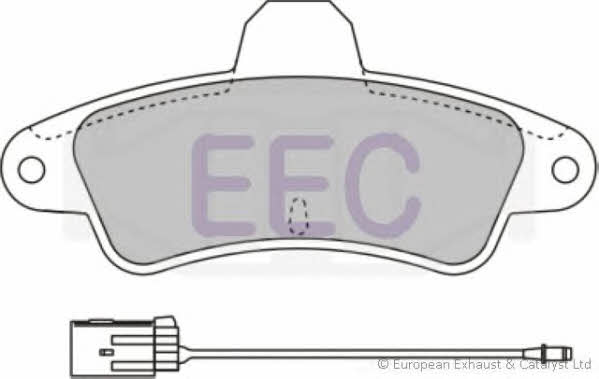 EEC BRP0807 Brake Pad Set, disc brake BRP0807