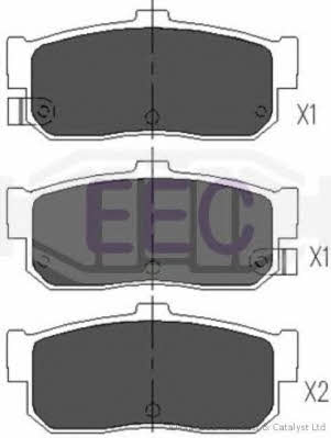 EEC BRP0842 Brake Pad Set, disc brake BRP0842