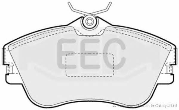 EEC BRP0848 Brake Pad Set, disc brake BRP0848