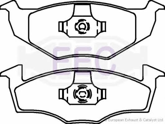 EEC BRP0911 Brake Pad Set, disc brake BRP0911