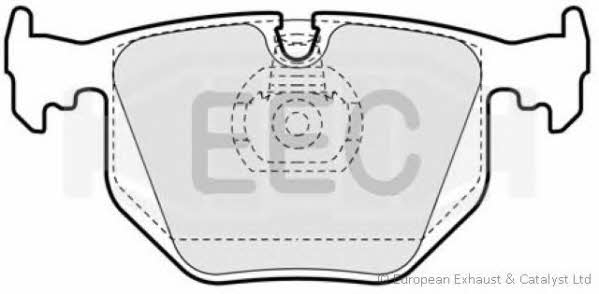 EEC BRP0956 Brake Pad Set, disc brake BRP0956