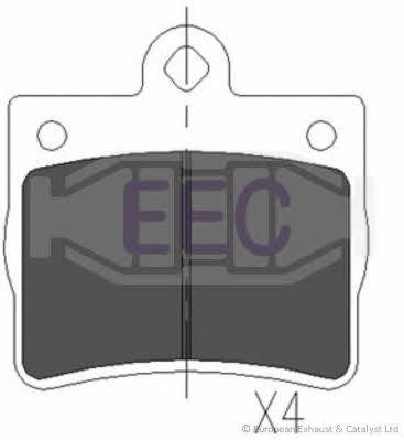 EEC BRP0967 Brake Pad Set, disc brake BRP0967