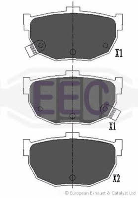 EEC BRP0999 Brake Pad Set, disc brake BRP0999