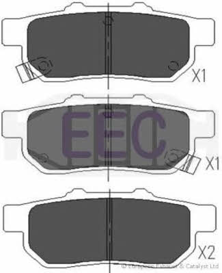 EEC BRP1009 Brake Pad Set, disc brake BRP1009