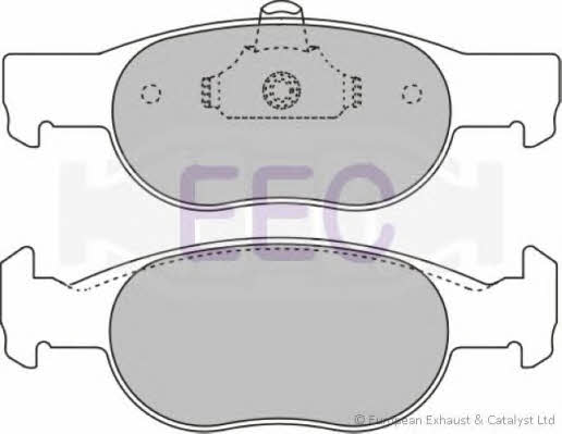 EEC BRP1051 Brake Pad Set, disc brake BRP1051