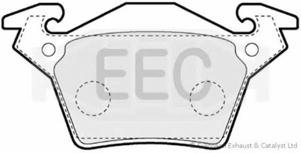 EEC BRP1077 Brake Pad Set, disc brake BRP1077