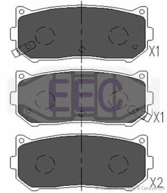 EEC BRP1101 Brake Pad Set, disc brake BRP1101