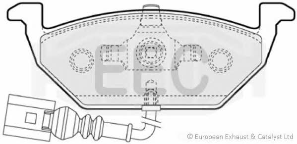 EEC BRP1109 Brake Pad Set, disc brake BRP1109