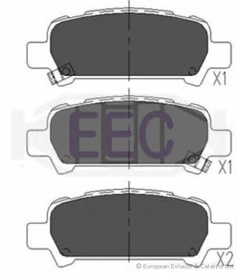 EEC BRP1143 Brake Pad Set, disc brake BRP1143