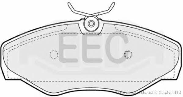 EEC BRP1202 Brake Pad Set, disc brake BRP1202