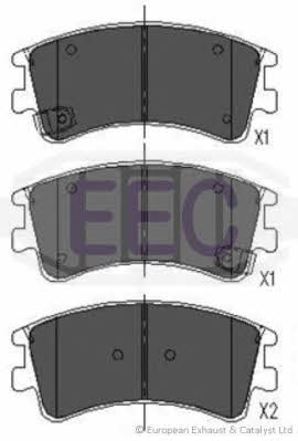 EEC BRP1302 Brake Pad Set, disc brake BRP1302