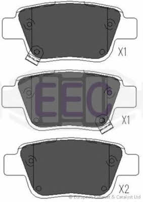 EEC BRP1334 Brake Pad Set, disc brake BRP1334