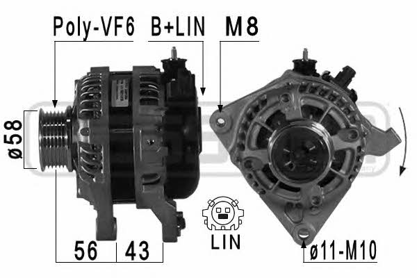 Era 209108 Alternator 209108