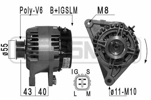 Era 210980 Alternator 210980