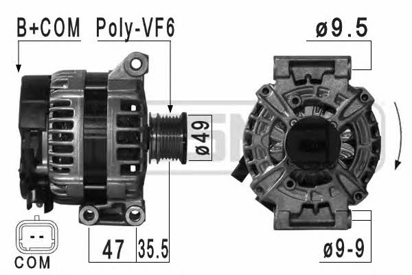 Era 209031 Alternator 209031