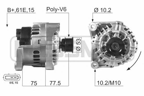 Era 210012 Alternator 210012