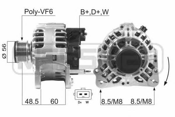 Era 210093 Alternator 210093