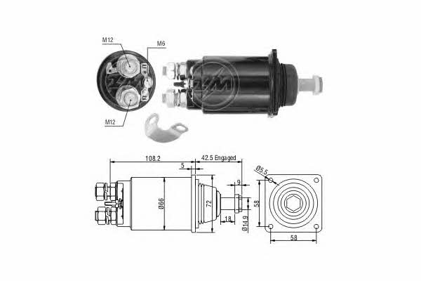 Era 227807 Solenoid switch, starter 227807