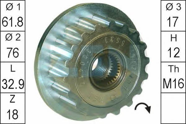 Era 219108 Freewheel clutch, alternator 219108