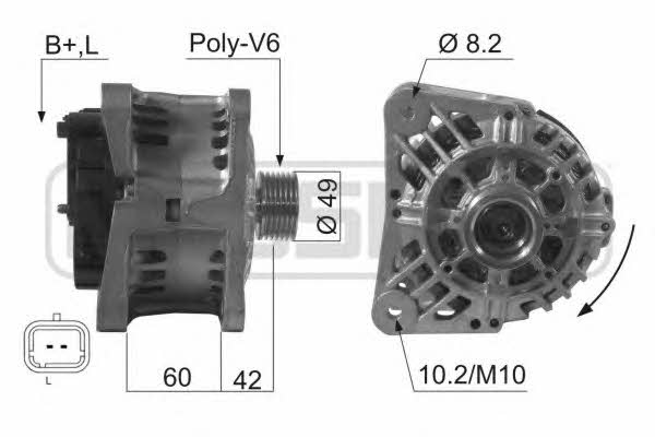 Era 210480 Alternator 210480