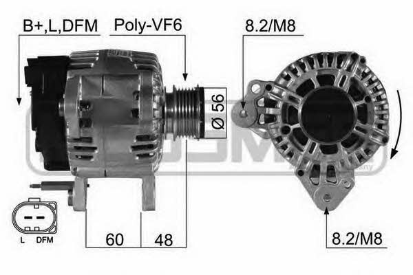 Era 210497 Alternator 210497