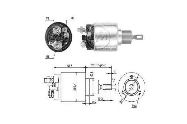 Era 227631 Solenoid switch, starter 227631