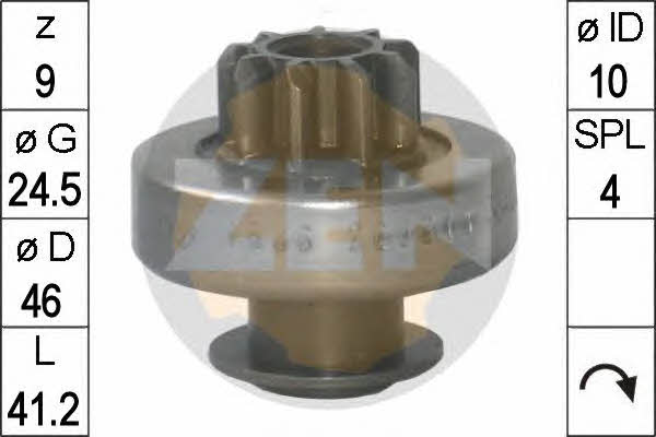 Era 225721 Freewheel gear, starter 225721