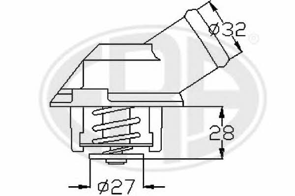 Era 350095 Thermostat, coolant 350095