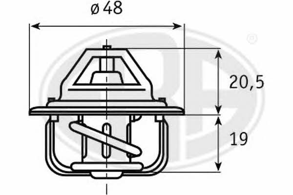 Era 350109 Thermostat, coolant 350109