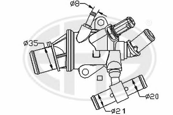 Era 350151 Thermostat, coolant 350151