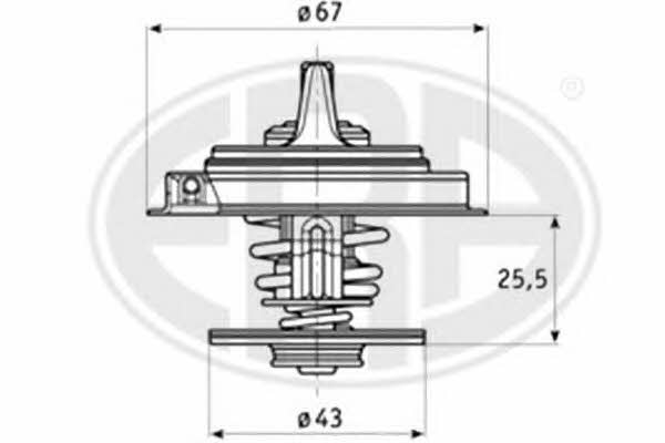 Era 350195 Thermostat, coolant 350195