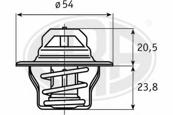 Era 350222 Thermostat, coolant 350222