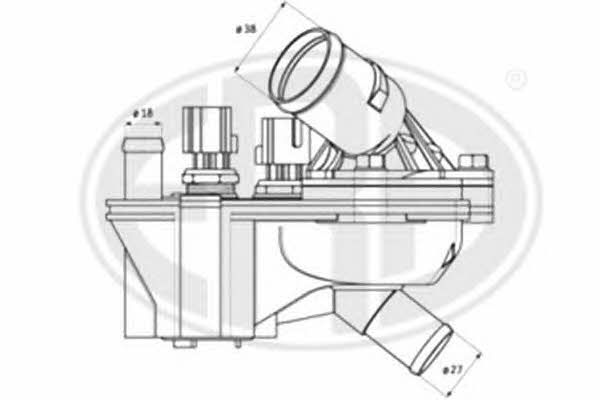 Era 350349 Thermostat, coolant 350349