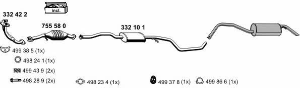  030334 Exhaust system 030334