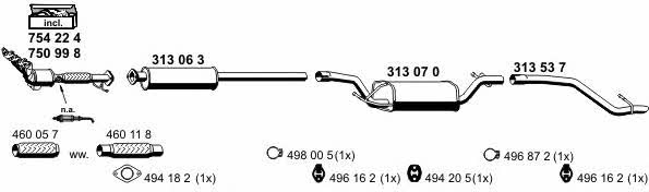  030346 Exhaust system 030346