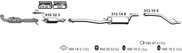  030437 Exhaust system 030437