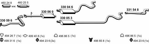  030480 Exhaust system 030480
