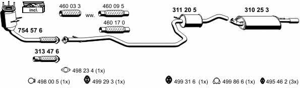  030959 Exhaust system 030959