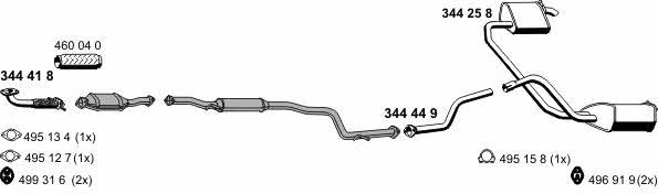  030964 Exhaust system 030964
