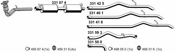  030977 Exhaust system 030977