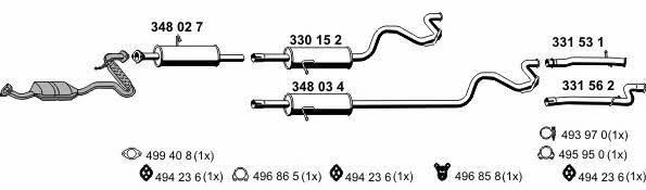  030980 Exhaust system 030980