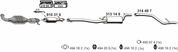  031058 Exhaust system 031058