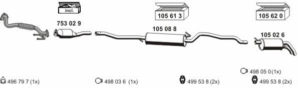 Ernst 070455 Exhaust system 070455