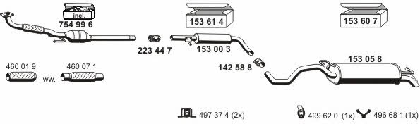  070460 Exhaust system 070460
