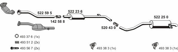 Ernst 100450 Exhaust system 100450