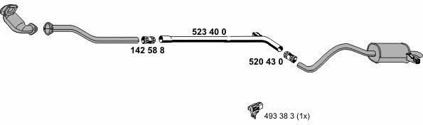 Ernst 100451 Exhaust system 100451