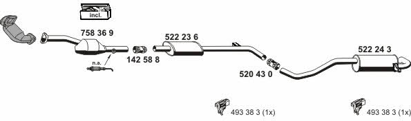  100454 Exhaust system 100454