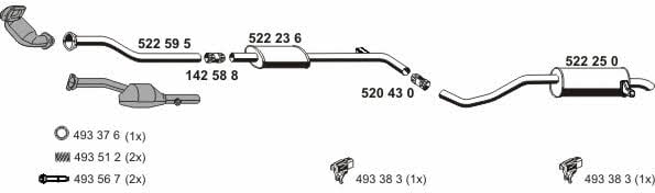  100456 Exhaust system 100456