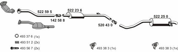 Ernst 100456 Exhaust system 100456